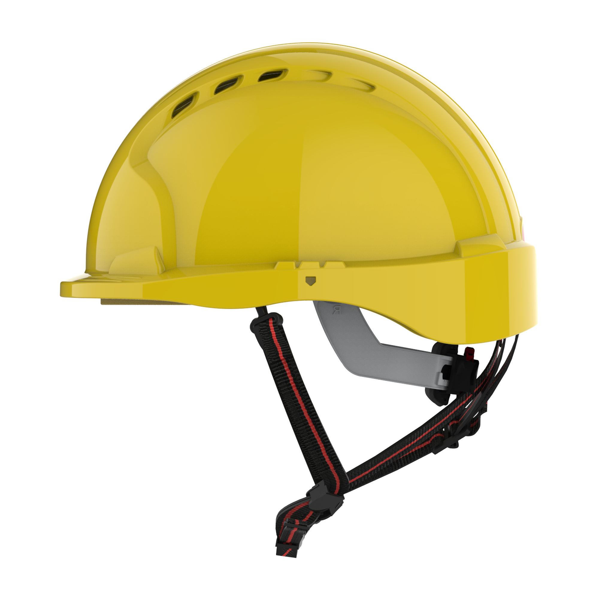 EVO® 6151V Short Brim Ascend Climbing Helmet Wheel Ratchet Yellow
