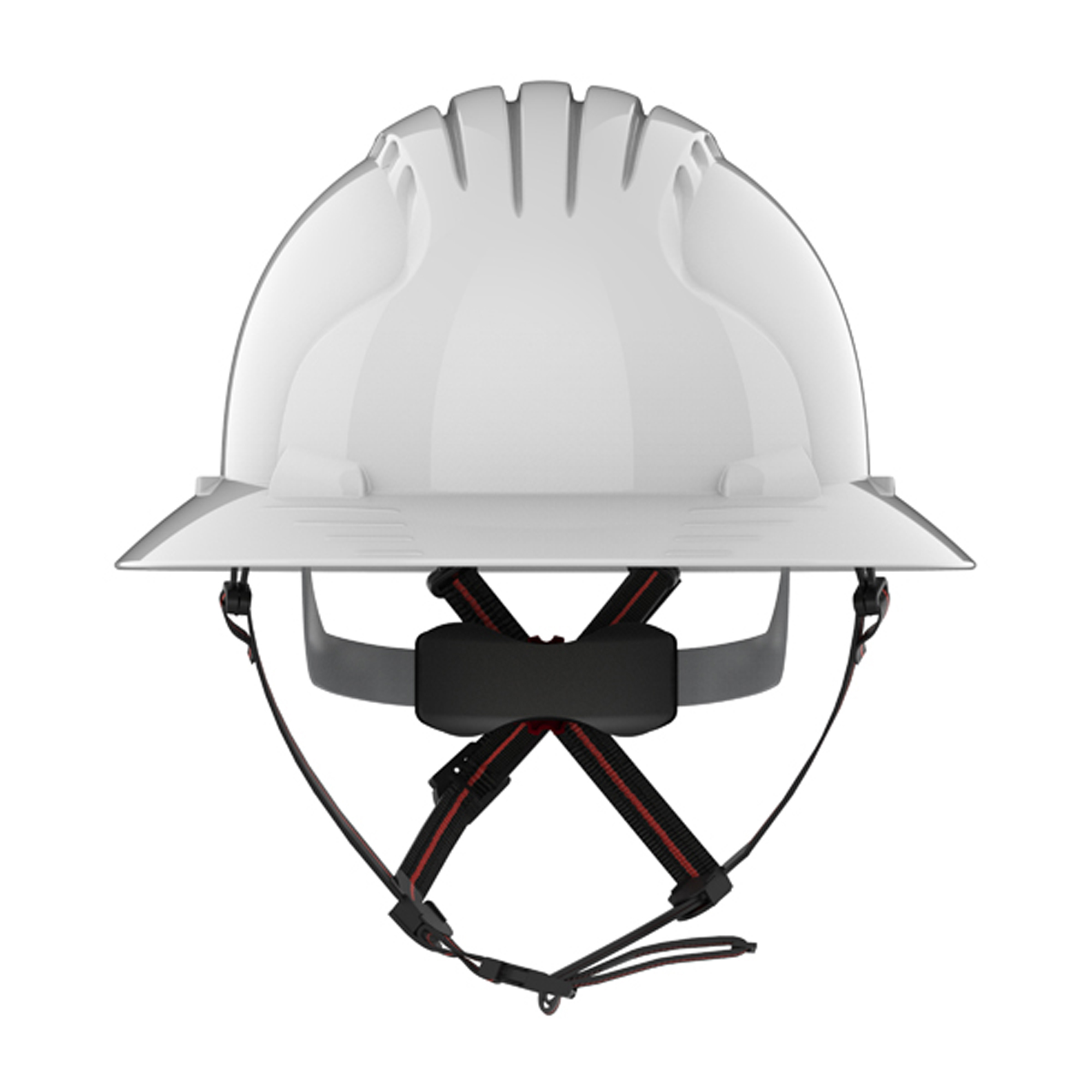 EVO® 6161 Full Brim Ascend Climbing Helmet - Wheel Ratchet - White